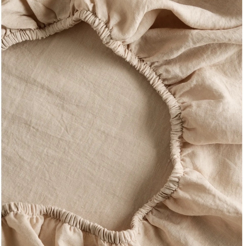 Quince Linen Fitted Sheet Set